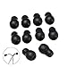 10Pcs Super Soft Earbud Eartips Earpieces Replacement for Littmann Stethoscope Silicone Black