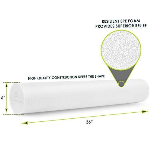 Rouleaux En Mousse ProsourceFit 12" Et 36" - Pour Massage Musculaire, Thérapie Et Exercices D'Équilibre