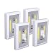 VIBELITE Closet Light, Battery Operated, Tap Light, Touch, Night, Utility, Wall Wireless Mount Under Cabinet, Shelf, Shed, Kitchen, Garage, Attic, RV, DIY(4-pack)