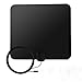 Bamshoot TV Antenna 35 Plus Miles Range Digital HDTV Antenna Free Clear TV for Indoor Antenna with High Reception Flat Antenna Best Indoor Antenna for TV Signals with 16ft Cable USB TV Tuner - Black