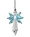 Anna Crystalworld Rainbow Guardian Angel Crystal Suncatcher for Home/Car Decoration & Porch Decor & Hangings Crystal Glass Ornament (Sea Blue)