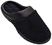 On Your Feet Women's Micro Terry PillowStep Satin Cuff Clog Black Large 8.5-9