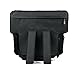 Leader Accessories Water Resistant Stadium Seat Cozy Portable Reclining Seat Folding Bleacher Chair with Arm Rest (D-Black)