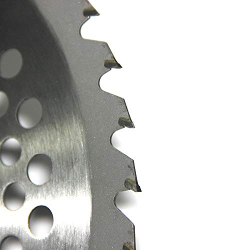 2 Packs 10" 40T Carbide Tip Brush Cutter, Trimmer, Weed Eater Blades Wacker Edging Blades Wood Cutting Clearing Saw Blades