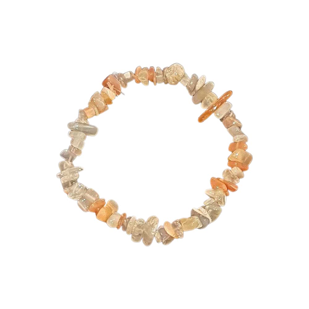 VIE Gemstone Chip Stretch Bracelet (Multi Moonstone) — image 1