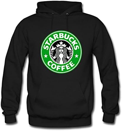 Angela Glass Mens Starbucks Logo Black hoodies Size XXL