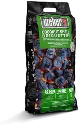 Weber Coconut Shell Charcoal Briquettes 4kg Bag – Long, Consistent Heat view 2