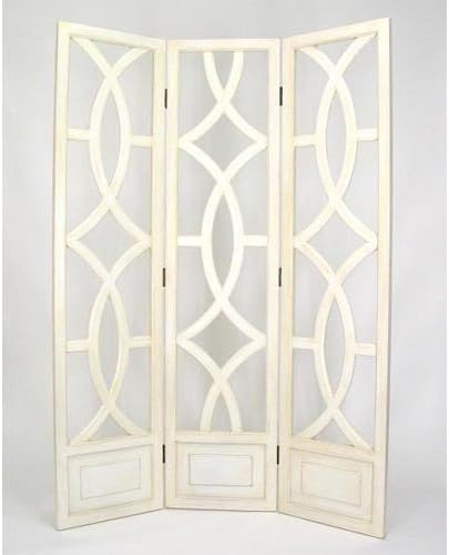 Charleston Furniture Geo Screen, Whitewash