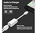 iPhone 7 Adapter Splitter, Charm sonic iPhone 7 Plus Adapter, Dual Lightning Headphone Audio Charge Adapter for iPhone 7 / 7 Plus, Compatible for iOS 10.3