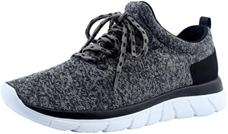 CHUI Mens Sneakers Trainers Tennis Indoor Soccer Running Shoes Casual Shoes For Men Grey.CSK009G3-44