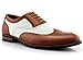 Ferro Aldo Arthur MFA139001D Mens Wingtip Two Tone Oxford Black and White Spectator Dress Shoes