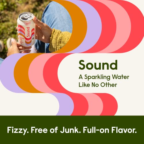 Sound Sparkling Water w Organic Tea & Botanicals Unsweetened, Zero