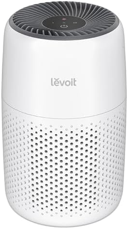 LEVOIT Air Purifiers for Bedroom Home Dorm, 3-in-1 Filter Cleaner with Fragrance Sponge for Better Sleep, Filters Smoke, Allergies, Pet Dander, Odor, Dust, Office, Desktop, Core Mini-P, White