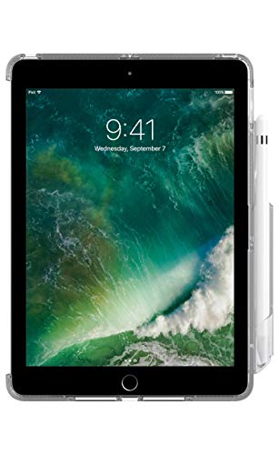tech21 Tech Enterprises Impact Clear Protective Case for Apple iPad 6th/5th Gen with Pencil Holder – Clear