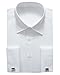 Alimens & Gentle French Cuff Regular Fit Dress Shirts (Cufflink Included) White