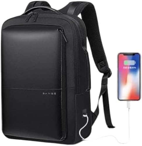 Bang Men's School Laptop Backpack, Black, 019, Medium Waterproof ...