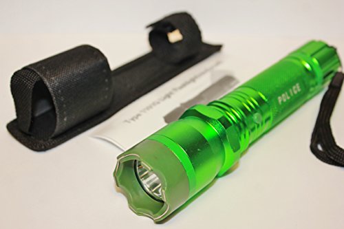 Kentucky Tactical Flashlight Stun Gun (Neon Green) Rechargeable Self Defense Protection
