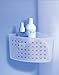 mDesign Suction Bathroom Shower Caddy Basket for Shampoo, Conditioner, Soap - Clear
