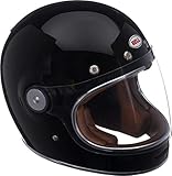 Bell Bullitt Full-Face Motorcycle Helmet (Solid Gloss Black, Small)