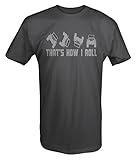 Stealth - That's How I Roll Jeep Wrangler Topless Off Road T shirt - Xlarge