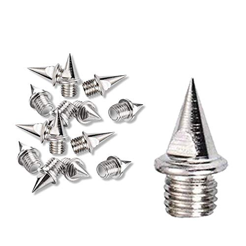 Stainless Steel Spikes 110pcs 1/4 Inch Length Pyramid Shoes Spike Replacements Stainless Steel Spikes with One Spike Wrench,Track and Cross Country Spikes Shoe Replacement Spikes for Sports Short Runn - Thumbnail 4