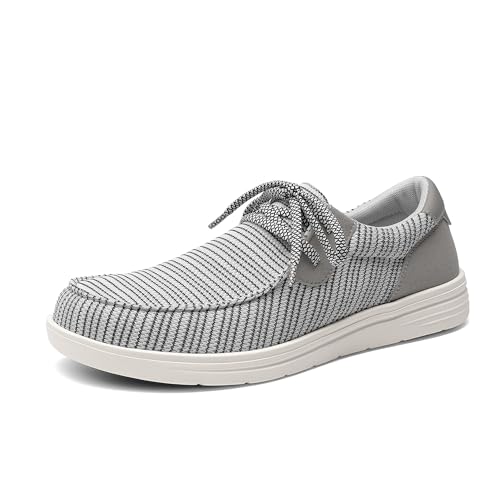 Bruno Marc mens loafers wide toe arch support slip slip casual lightweight breathable comfortable
