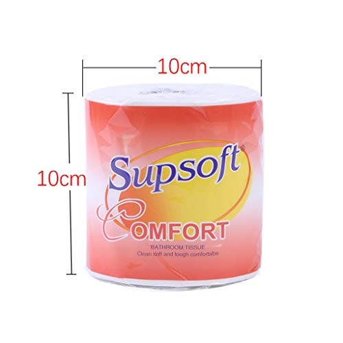 Soft White Toilet Paper, 4 Ply Comfort Care Bath Tissue, Family Mega Rolls Highly Absorbent