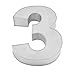 Large Number Three Birthday Wedding Anniversary Cake Tins / Pans / Mould by Falcon 14