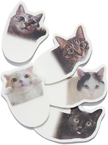 NEKOBU Little Cats Playing With Your Notes Lovely Cats Sticky Flags - Desing1