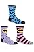 SockShop Girls' 3 Pair Batman Striped, Spotty and All Over Motif Cotton Socks