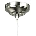Sunlite 11 Inch LED Decorative Pendant Light Fixture, 9 Watts (60 Watt Equivalent), 800 Lumens, Dimmable, Glass Shade, Brushed Nickel Finish, ETL Listed, Venice