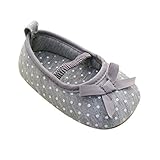 Weixinbuy Baby Girl's Cotton Polka Dot Walking Soft Sole Crib Shoes
