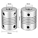 RANIT 5Pcs 8mm to 8mm Shaft Coupling 25mm Length 19mm Diameter Stepper Motor Coupler Aluminum Alloy Joint Connector for 3D Printer CNC Machine DIY Encoder