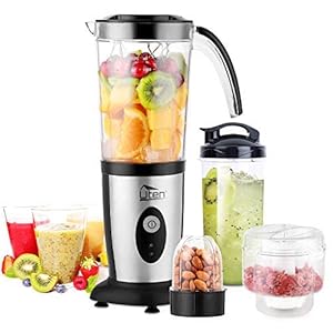 Blender-Food-Processor-Uten-Small-Mini-Portable-Smoothie-Maker-and-Mixer-Family-Personal-Blender-for-Milkshake-Fruit-Vegetables-Drinks-Ice-5-Piece-Set Blender Food Processor, Uten Small Mini Portable Smoothie Maker and Mixer Family Personal Blender for Milkshake, Fruit…