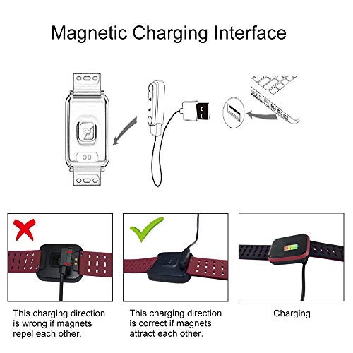 image for moreFit Fitness Tracker Smart Watch, IP68 Waterproof Fitness Watch Act