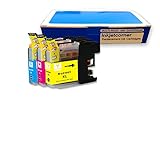 Inkjetcorner 3 Pack Color Compatible Ink Cartridge for Brother LC101 LC103 MFC-J245 MFC-J285DW MFC-J450DW MFC-J470W MFC-J650DW MFC-J870DW MFDW MFC-J475DC-J875DW MFC-J4410DW MFC-J4510DW MFC-J4610DW (Shows Accurate Ink Levels)