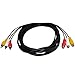 Blacell 10ft 3RCA male to female Audio Composite extension Video Cable DVD