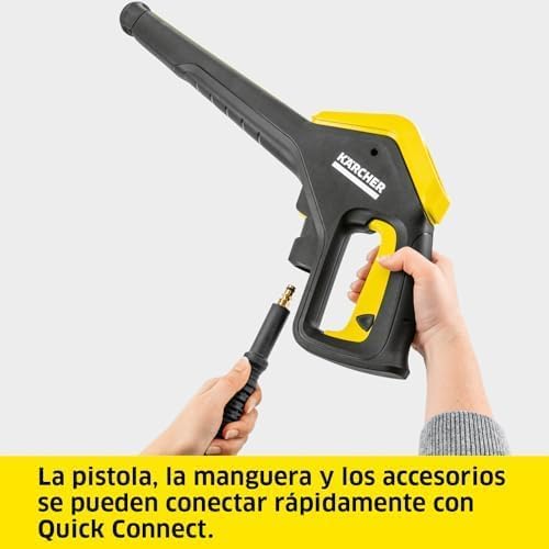 Hidrolimpiadora K 5 Power Control, presión: 145 Bar, caudal: 500 l/h, Rendimiento: 40 m²/h, Peso: 13 kg, Manguera y Pistola de Alta presión Incluidas, Yellow/Black