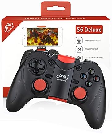 MapleCO S6 Deluxe Edition Wireless Bluetooth Gamepad, S6 Wireless Bluetooth Gamepad, Portable Mini Auxiliary Handle