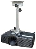 PCMD, LLC. Projector Ceiling Mount Compatible with Optoma HD144X HD243X HD27e HD27HDR S365 W365 X365 with Lateral Shift Coupling (Telescoping 13-20-Inch Extension)