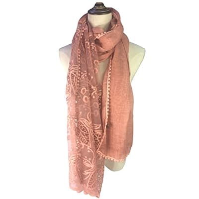 YOUR SMILE Women Lace Stylish Warm Blanket Scarf Gorgeous Wrap Shawl YOUR SMILE Women Lace Stylish Warm Blanket Scarf Gorgeous Wrap Shawl