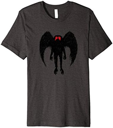 Mens Point Pleasant Mothman Tshirt Monster Cryptozoology T Shirt Large Dark Heather