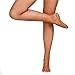 Cpdance Women's Latin Dance Tan Brown Nude Fishnet Tight Stockings (L)
