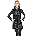 Caracilia Women's Plus Size Lightweight Packable Hooded Long Down Outwear Jacket