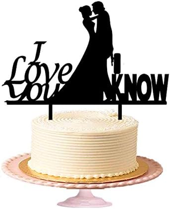 " I Love You I Know " Wedding Cake Toppers,Bride Groom wedding party decoration Wedding Cake Toppers