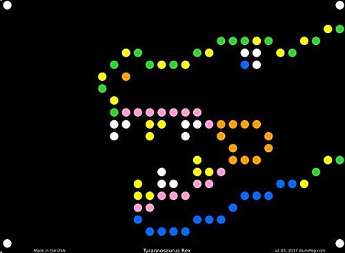 Lite Brite Refill: Dinosaurs (12 sheets) for Create With Light / Magic Screen - Buy 2, get 1 FREE