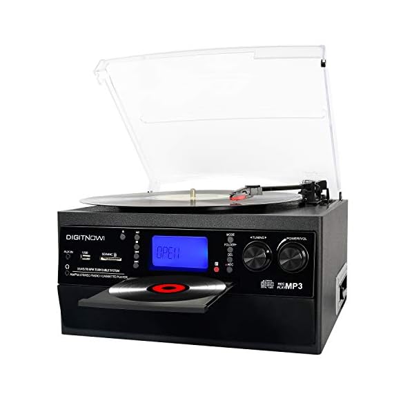 Giradischi Vinile Bluetooth Multifunzione - Con Lettore CD, Cassette E Radio FM - Foto 11