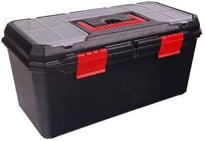 Toolzone 19 inch Black Heavy Duty Plastic Maestro Toolbox with Handle TB095