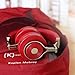 Bluedio T3 Extra Bass Bluetooth Headphones On Ear with Mic, 57mm Driver Folding Wireless Headset, Wired and Wireless Headphones for Cell Phone/TV/PC Gift (Red)