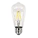 CYLED 8W LED Vintage Edison Filament Light Bulb,S60 Squirrel Cage Incandescent Filament Light Bulb, E26 Base, Antique Edison,3-Pack Warm White 2700K